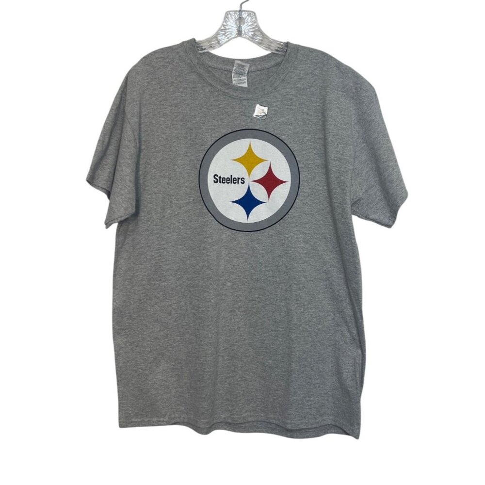 Pittsburgh‎ Steelers Bud Light Tshirt Mens Large Gray NFL Merchandise Fanwear